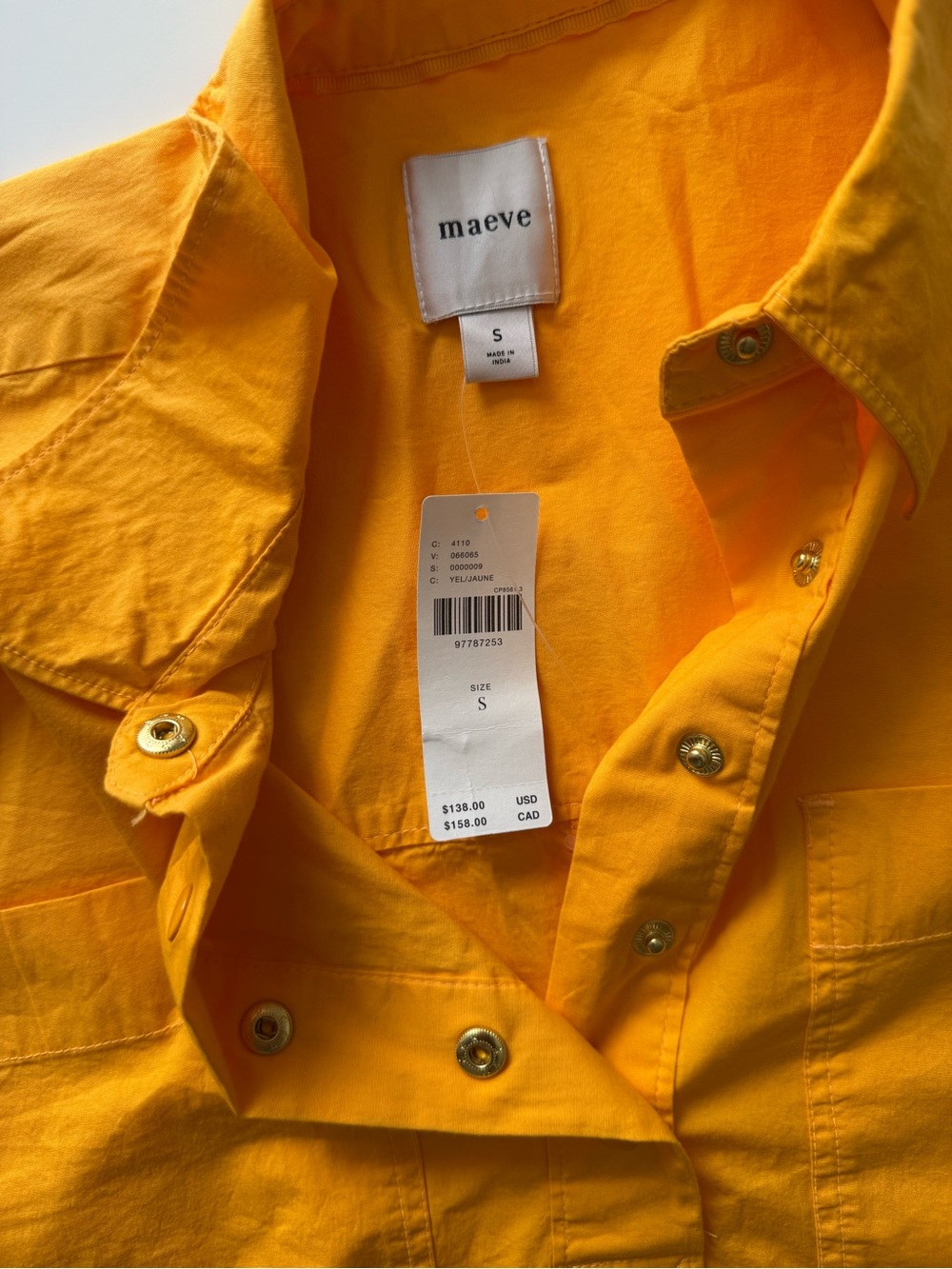 Maeve Yellow Patch-Embroidered Pullover Jacket - Picture 5 of 7